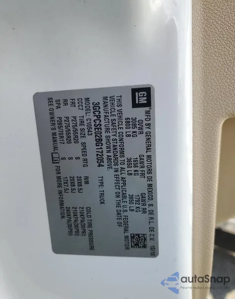 2011 Chevrolet Silverado C1500 Lt from USA, damaged, VIN 3GCPCSE02BG172054